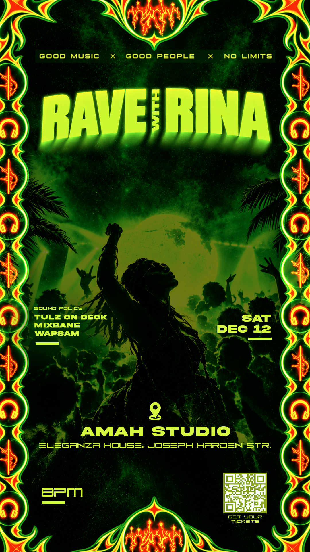 Rave with Rina official poster
